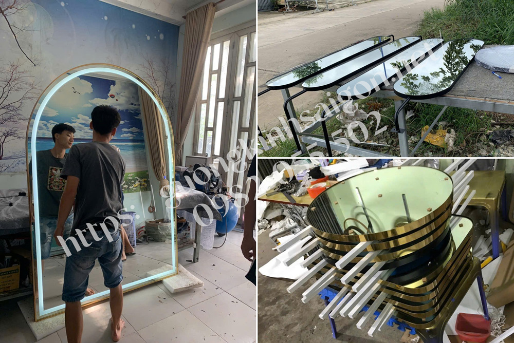 Xưởng làm gương LED cho cửa hàng giá rẻ theo yêu cầu tại Bến Cát, Bình Dương (Thành phố Hồ Chí Minh)